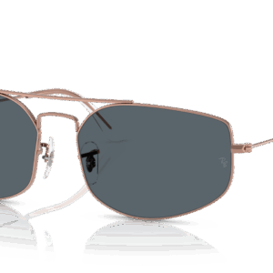 Ray-Ban RB3689 Chromance Pilot Sunglasses – Rose Gold / Blue Polarized